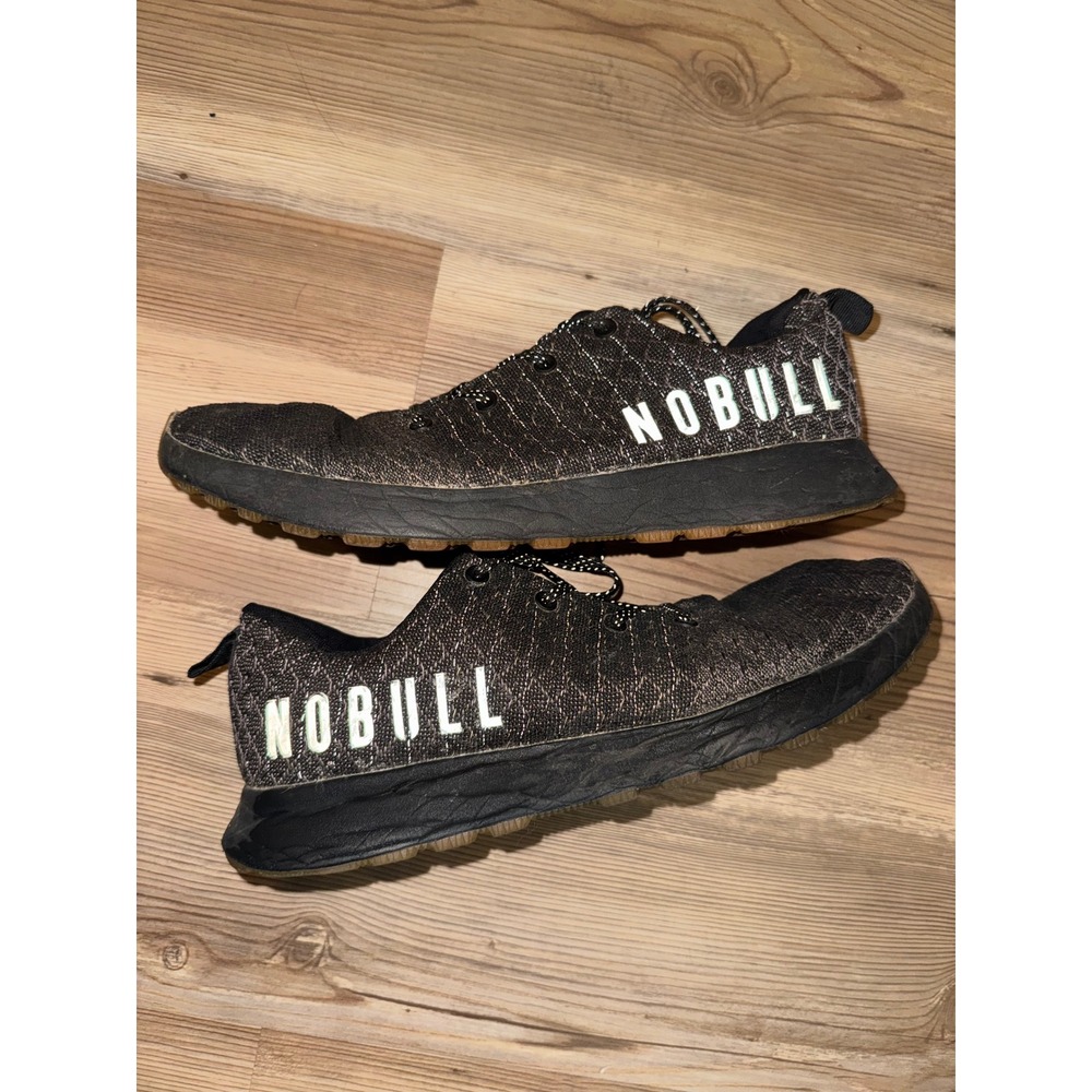 NOBULL Ripstop Runner Mens Black Grey Training Gym Running Shoes Sneakers